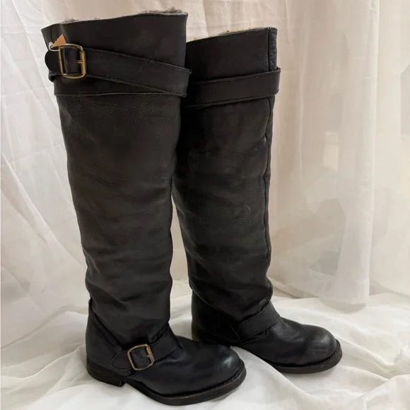 Jeffrey Campbell Black Over the Knee Boots - Picture 6 of 8